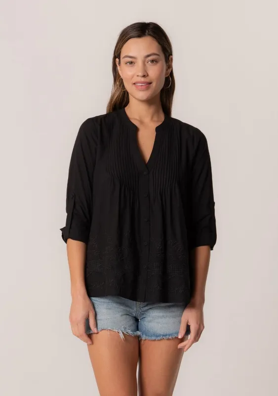 Merel Embroidered Blouse sold by lovestitch