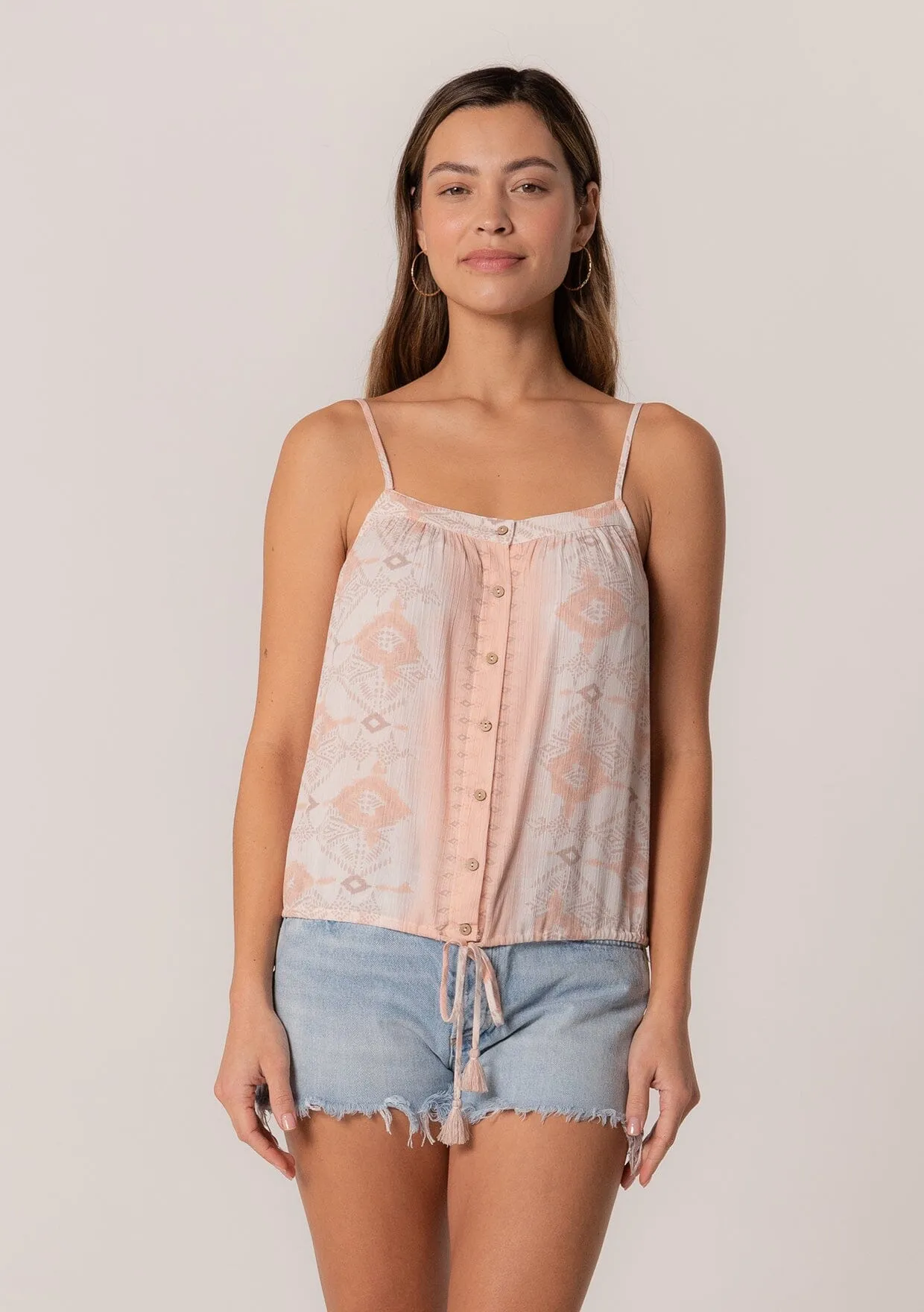 Joella Button Front Tank Top sold by lovestitch product image thumbnail 4