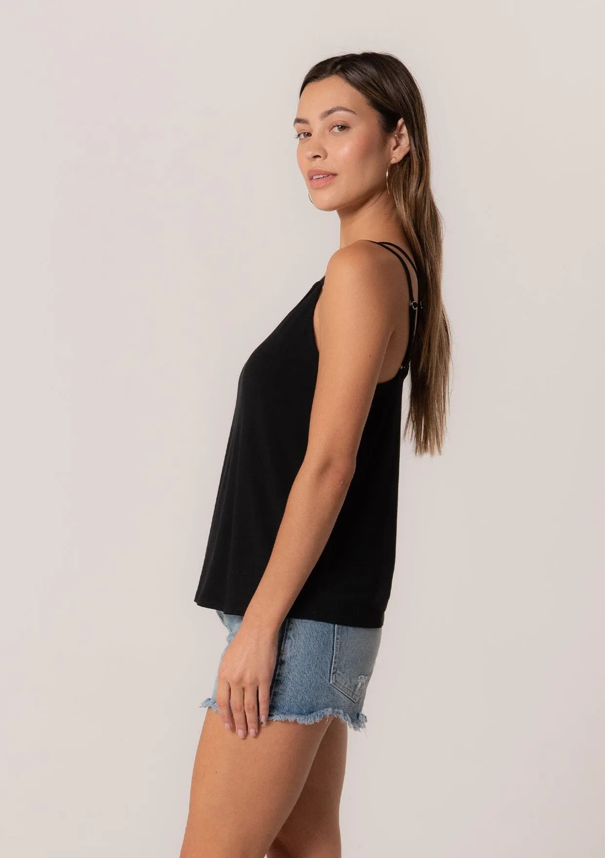 Elva Strappy Asymmetric Tank Top sold by lovestitch product image thumbnail 3