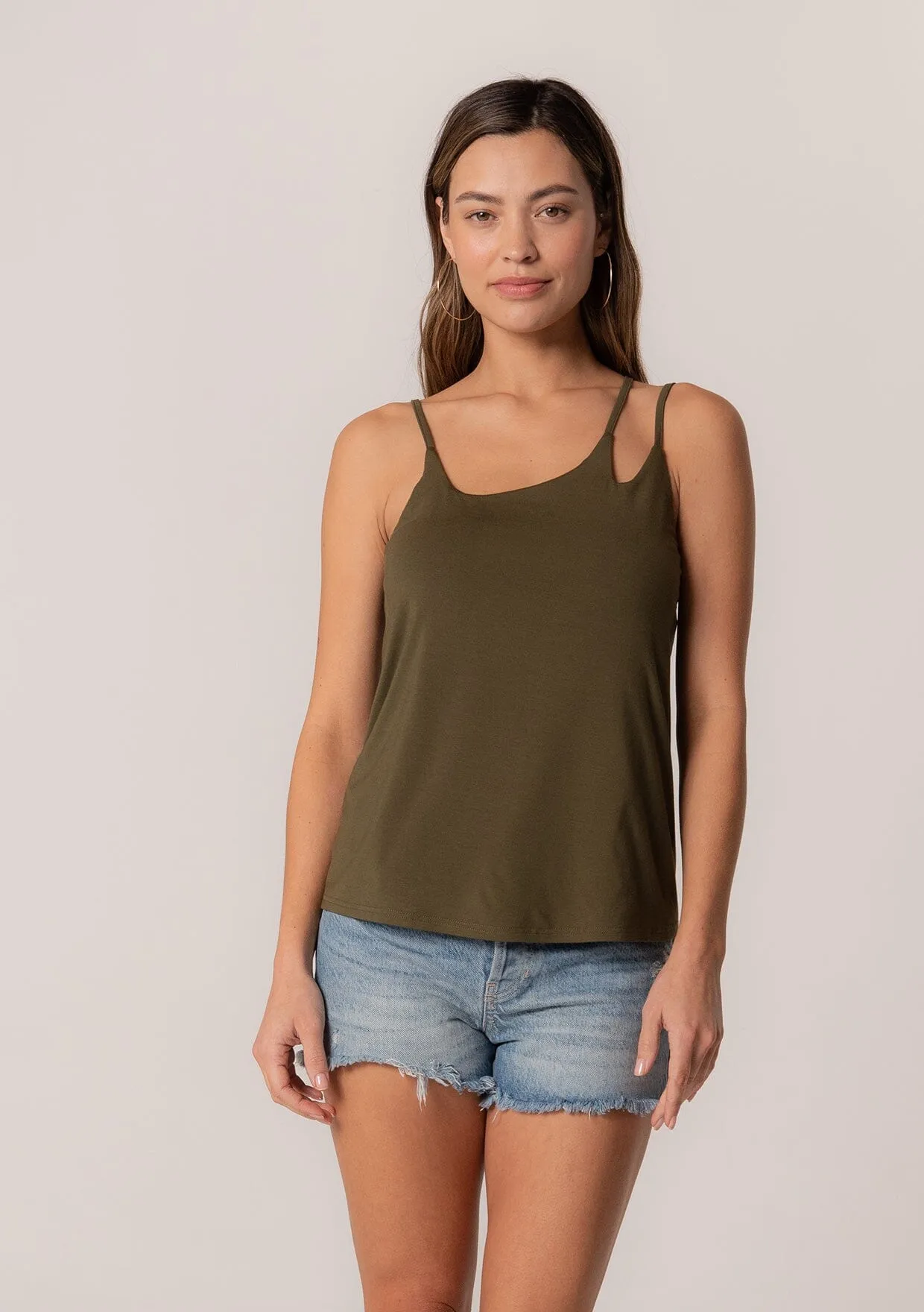 Elva Strappy Asymmetric Tank Top sold by lovestitch product image thumbnail 5