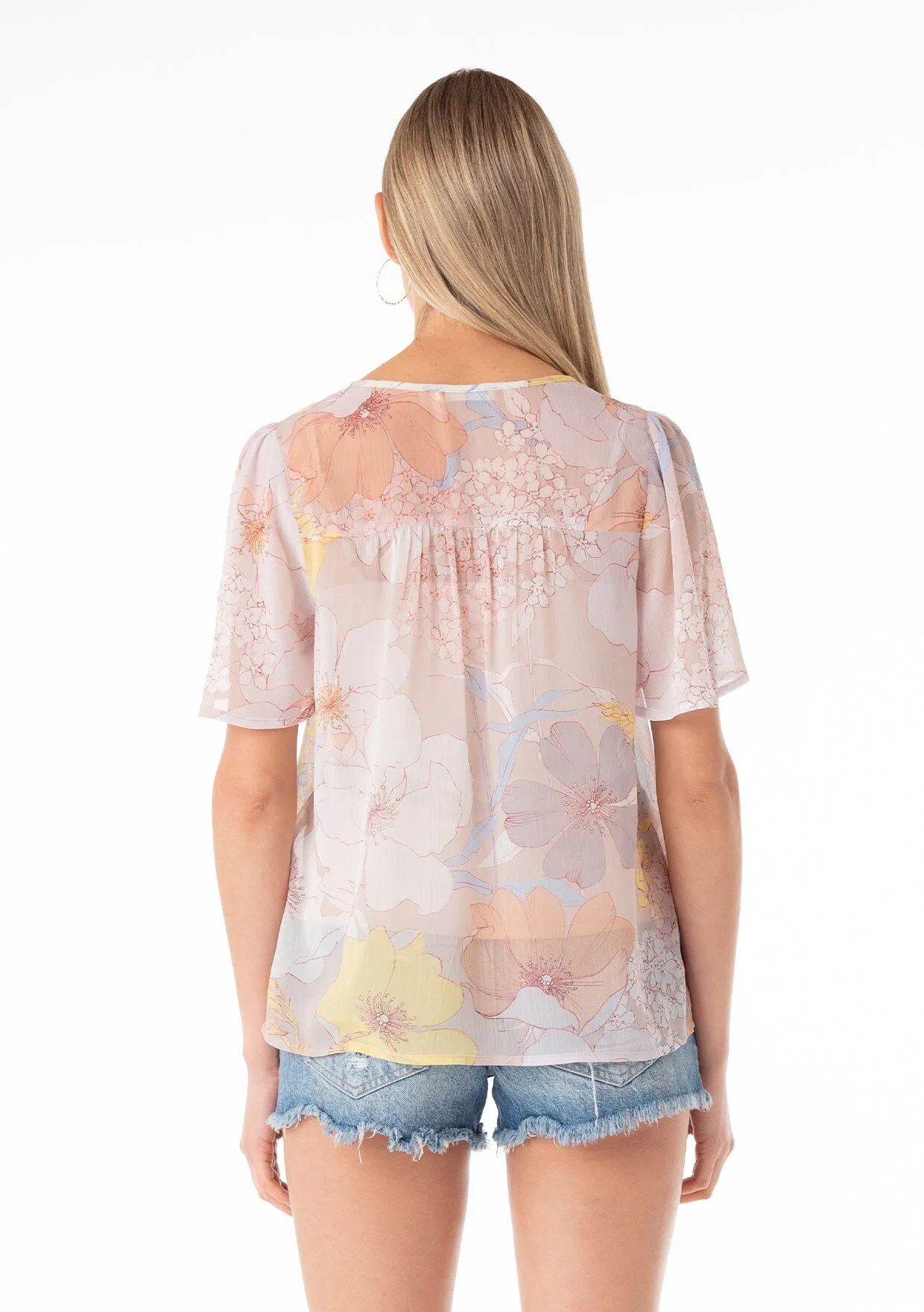 Bisou Floral Blouse sold by lovestitch product image thumbnail 2