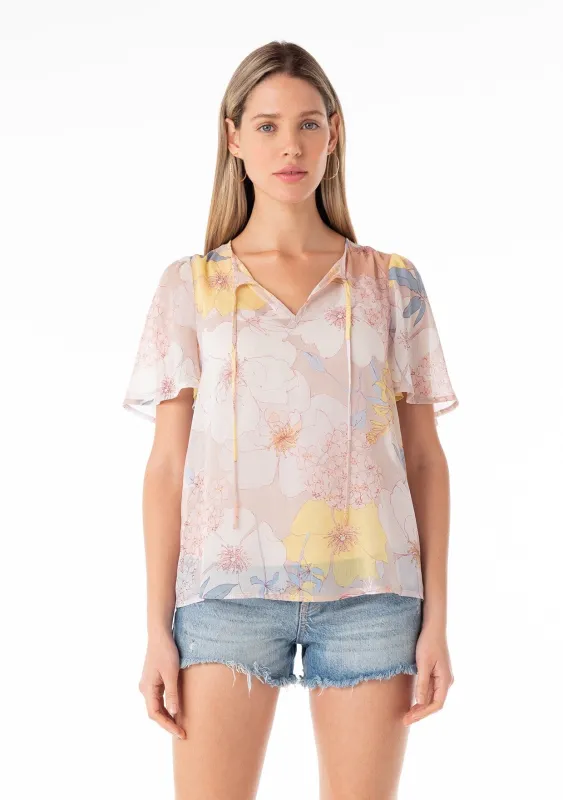Bisou Floral Blouse sold by lovestitch