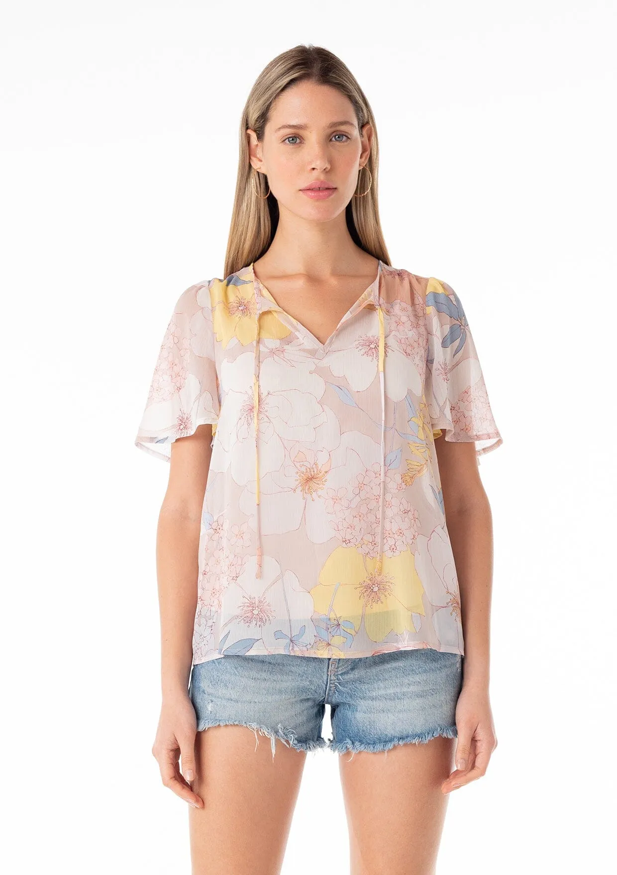 Bisou Floral Blouse sold by lovestitch