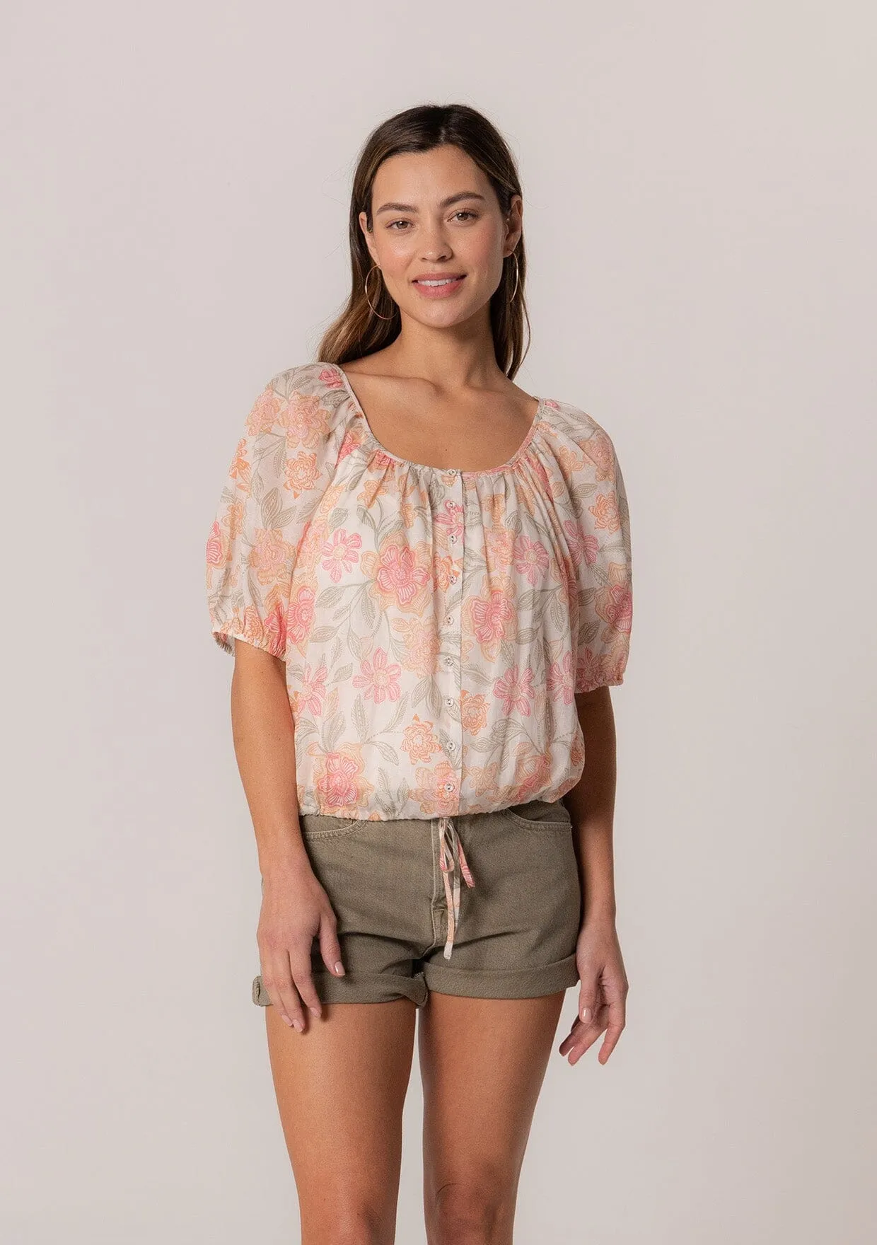 Teviot Puff Sleeve Blouse sold by lovestitch