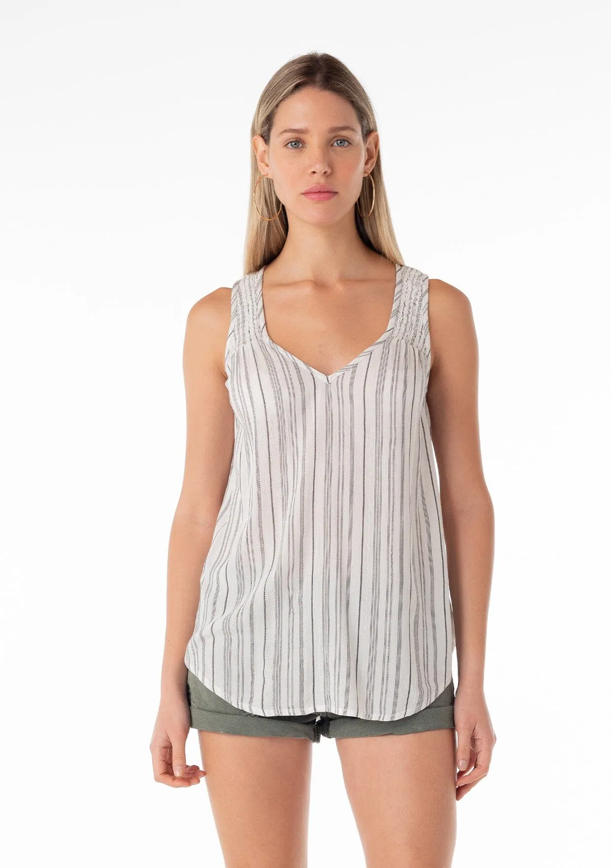 Kiara Striped Tank Top sold by lovestitch