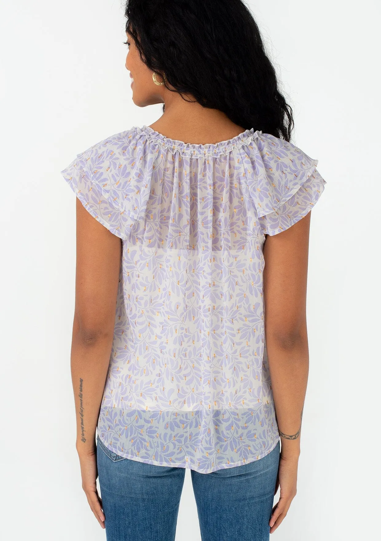Corinth Flutter Sleeve Blouse sold by lovestitch product image thumbnail 2