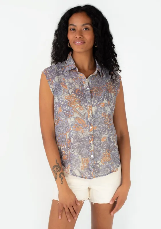 Maxine Button Front Top sold by lovestitch