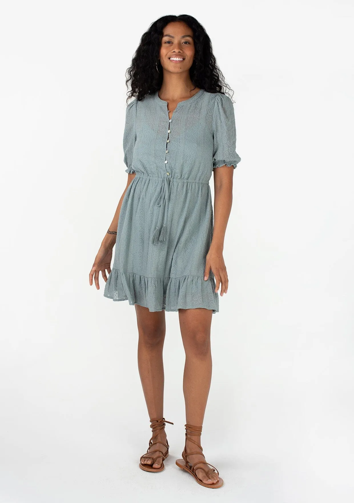 Annika Eyelet Mini Dress sold by lovestitch product image thumbnail 5