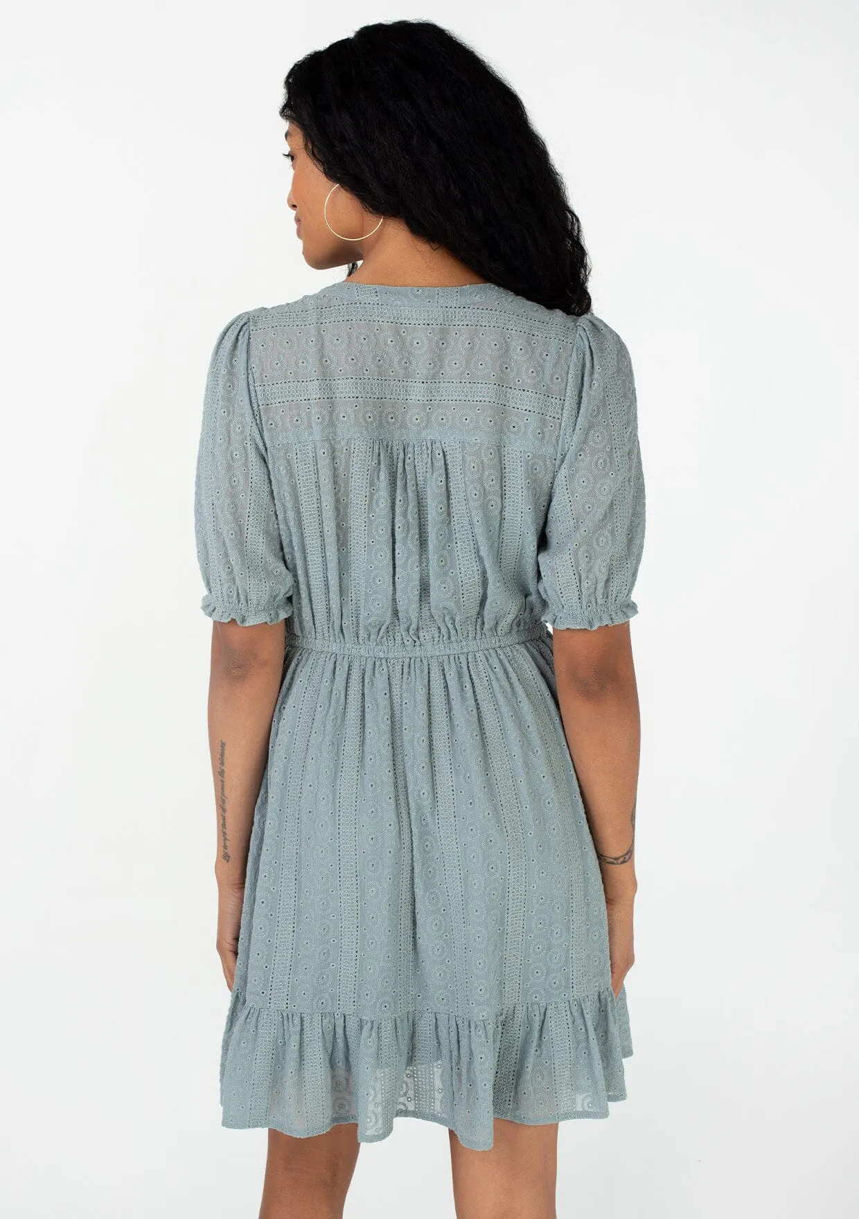 Annika Eyelet Mini Dress sold by lovestitch product image thumbnail 2