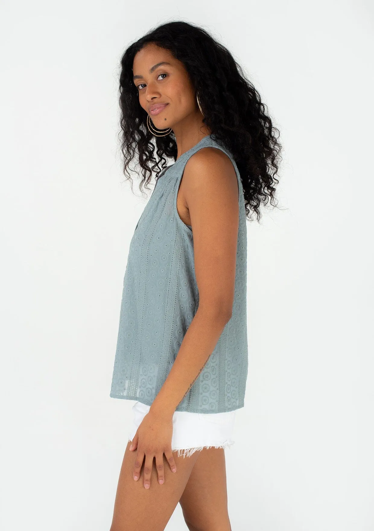 Last Chance Eyelet Tank Top sold by lovestitch product image thumbnail 3