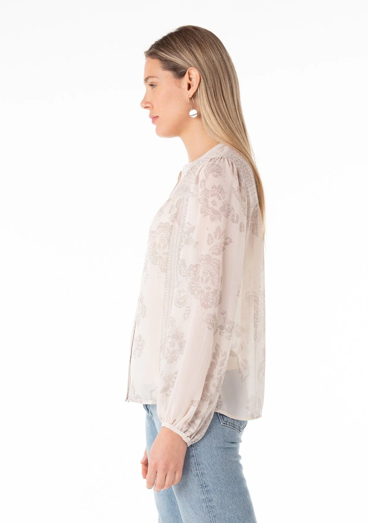 Adela Button Front Blouse sold by lovestitch product image thumbnail 3
