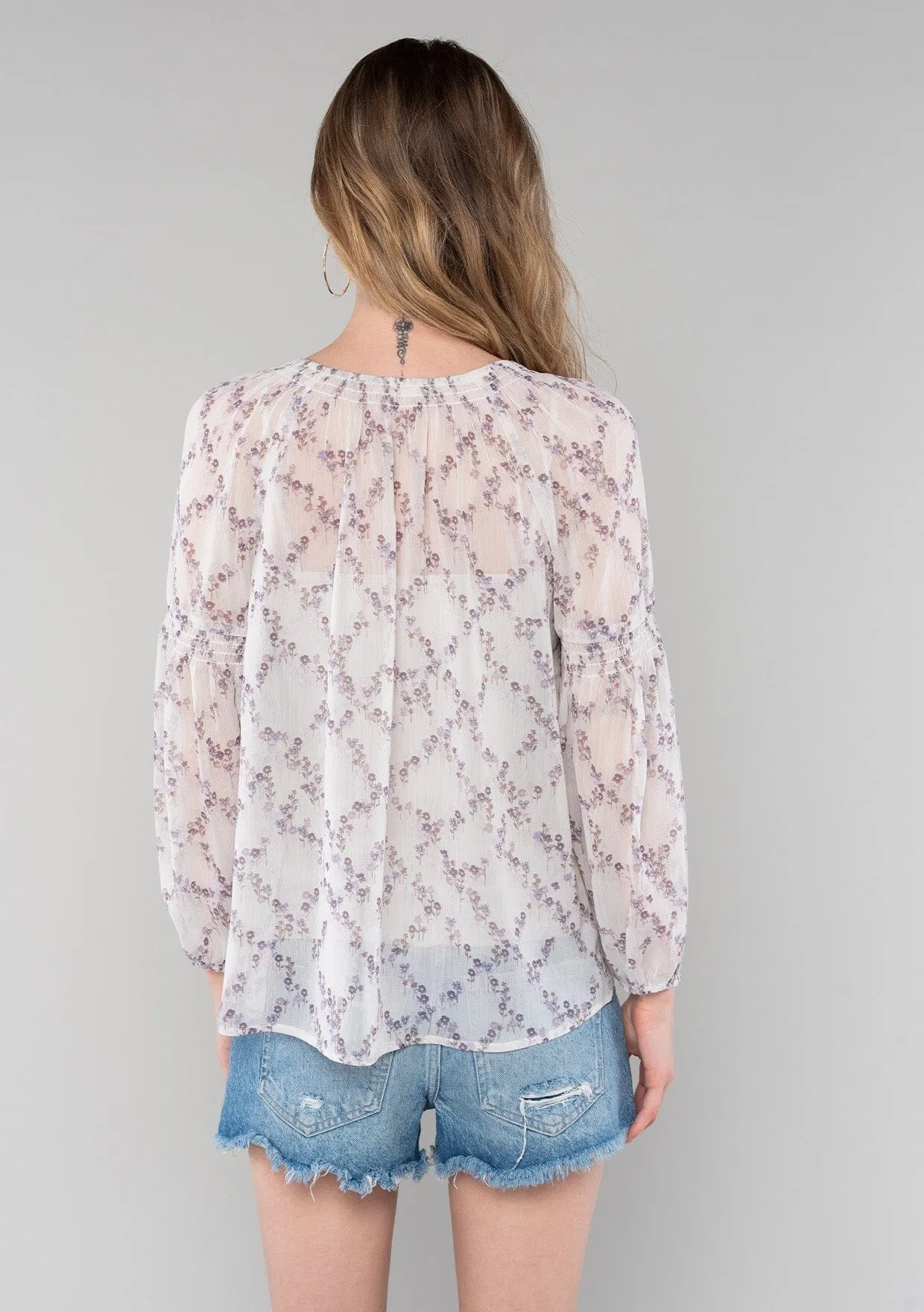 Deep Down Floral Blouse sold by lovestitch product image thumbnail 2