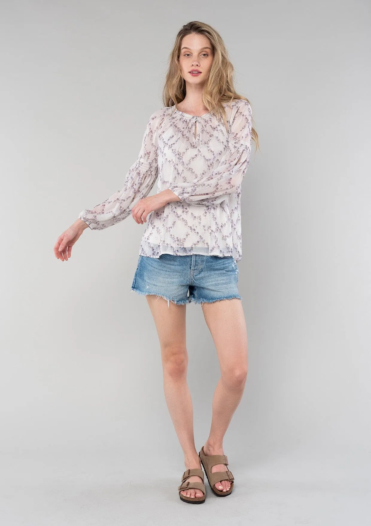 Deep Down Floral Blouse sold by lovestitch product image thumbnail 5