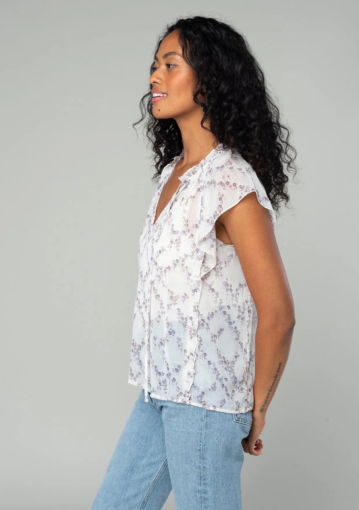 With Love Ruffled Top sold by lovestitch product image thumbnail 3