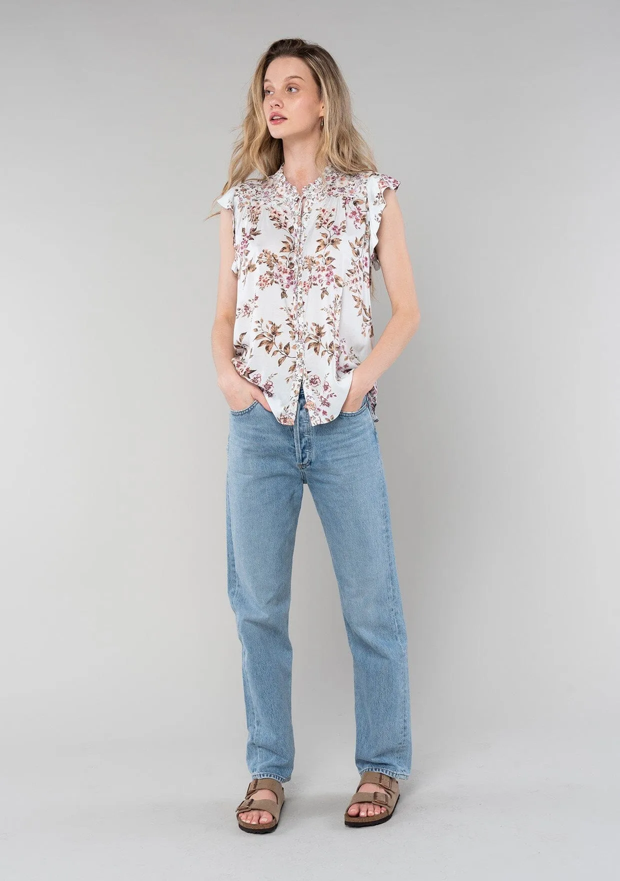 Daniella Flutter Sleeve Top sold by lovestitch product image thumbnail 4