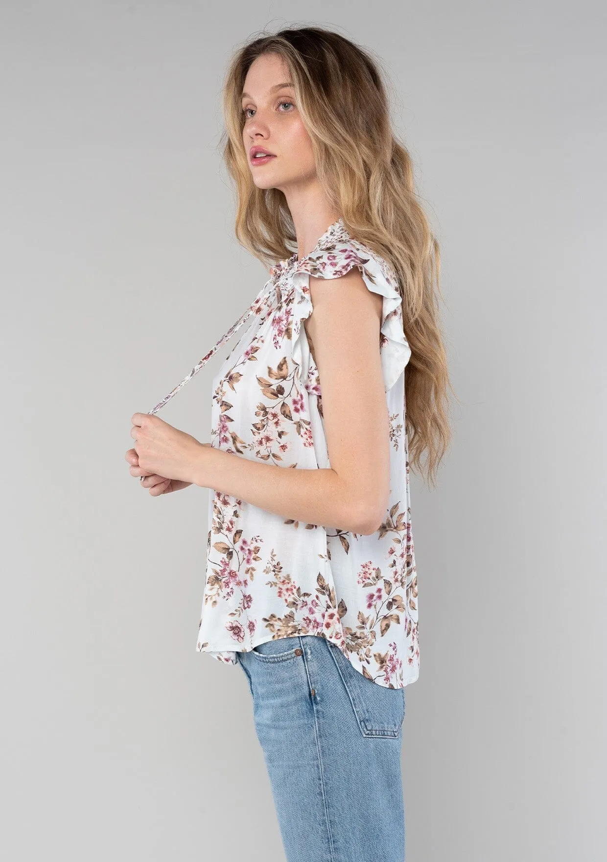 Daniella Flutter Sleeve Top sold by lovestitch product image thumbnail 3