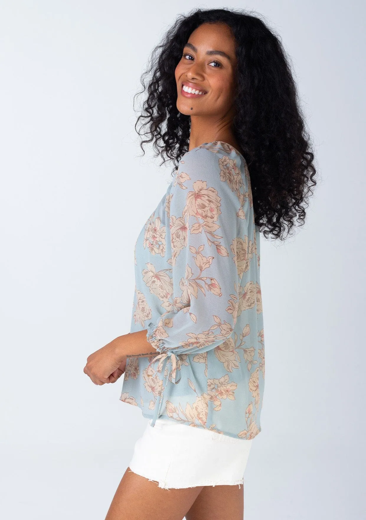 Riverside Floral Blouse sold by lovestitch product image thumbnail 3