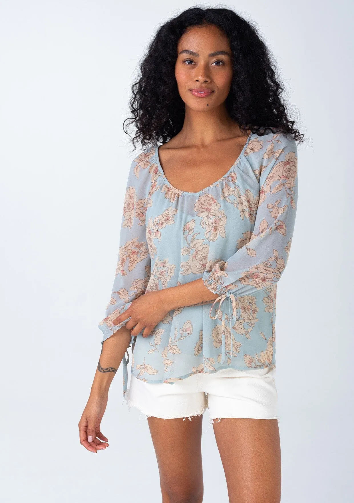 Riverside Floral Blouse sold by lovestitch product image thumbnail 5