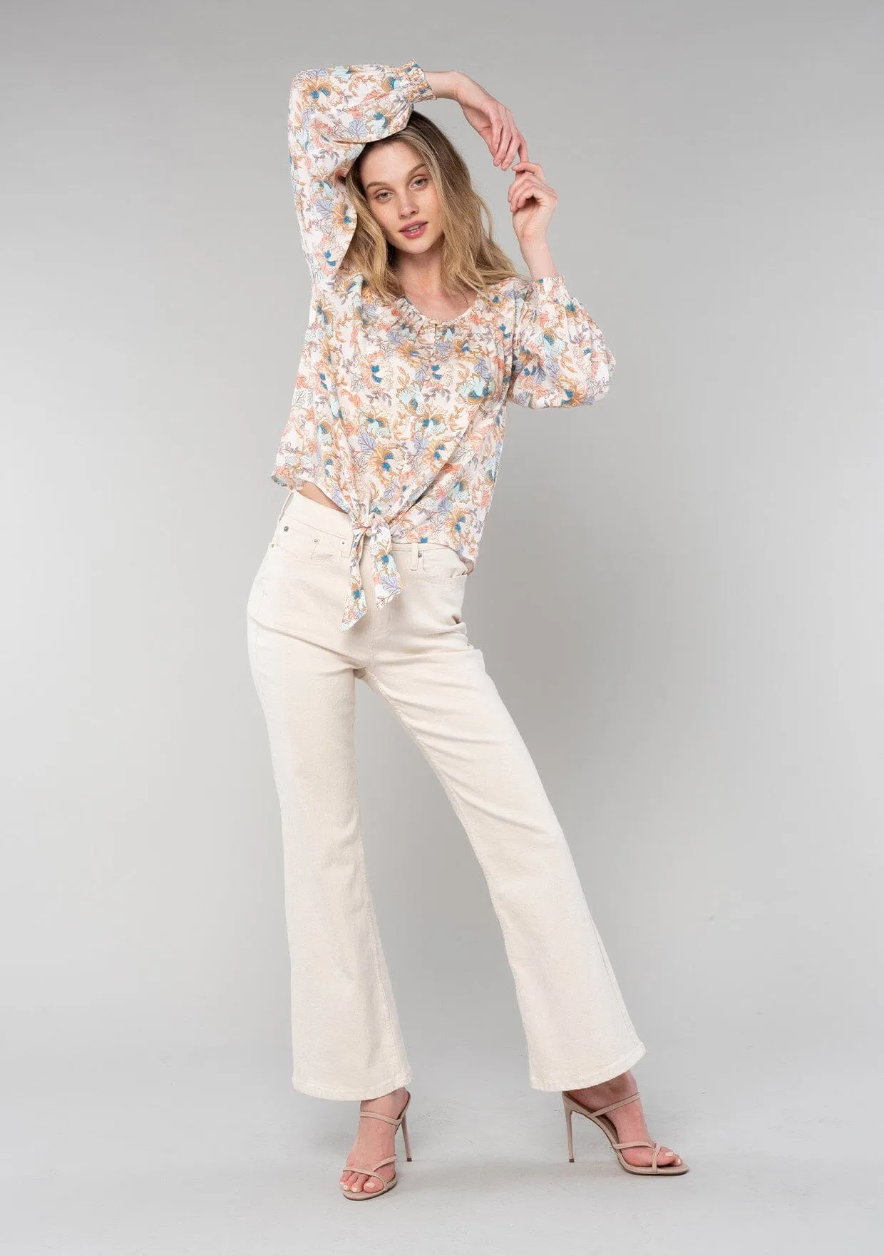 Just Peachy Tie Front Top sold by lovestitch product image thumbnail 5