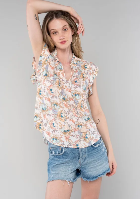 Mimi Flutter Sleeve Top sold by lovestitch