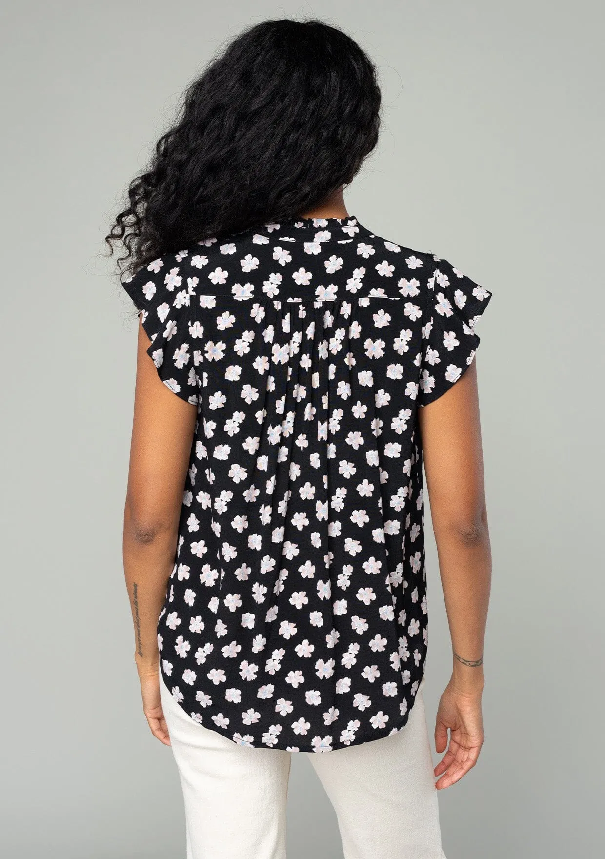 Liara Flutter Sleeve Top sold by lovestitch product image thumbnail 2