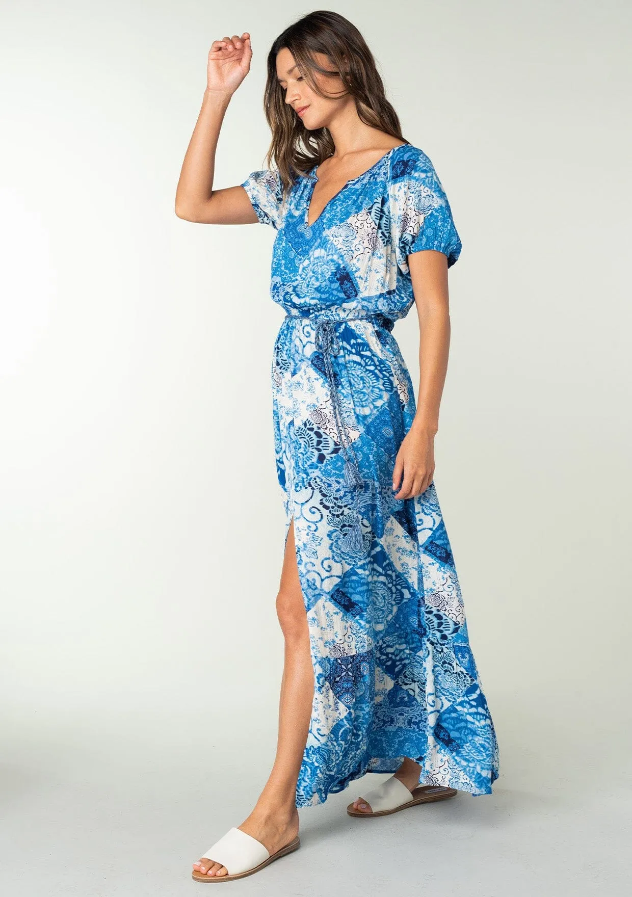 Bedford Patchwork Maxi Dress sold by lovestitch