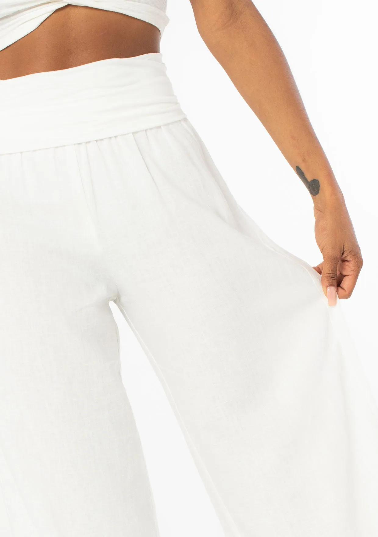 Ritual Linen Wide Leg Pant sold by lovestitch product image thumbnail 3