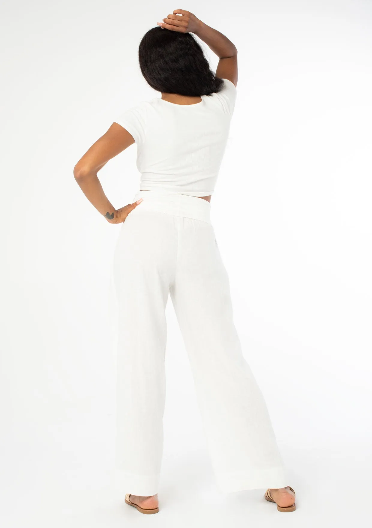Ritual Linen Wide Leg Pant sold by lovestitch product image thumbnail 5