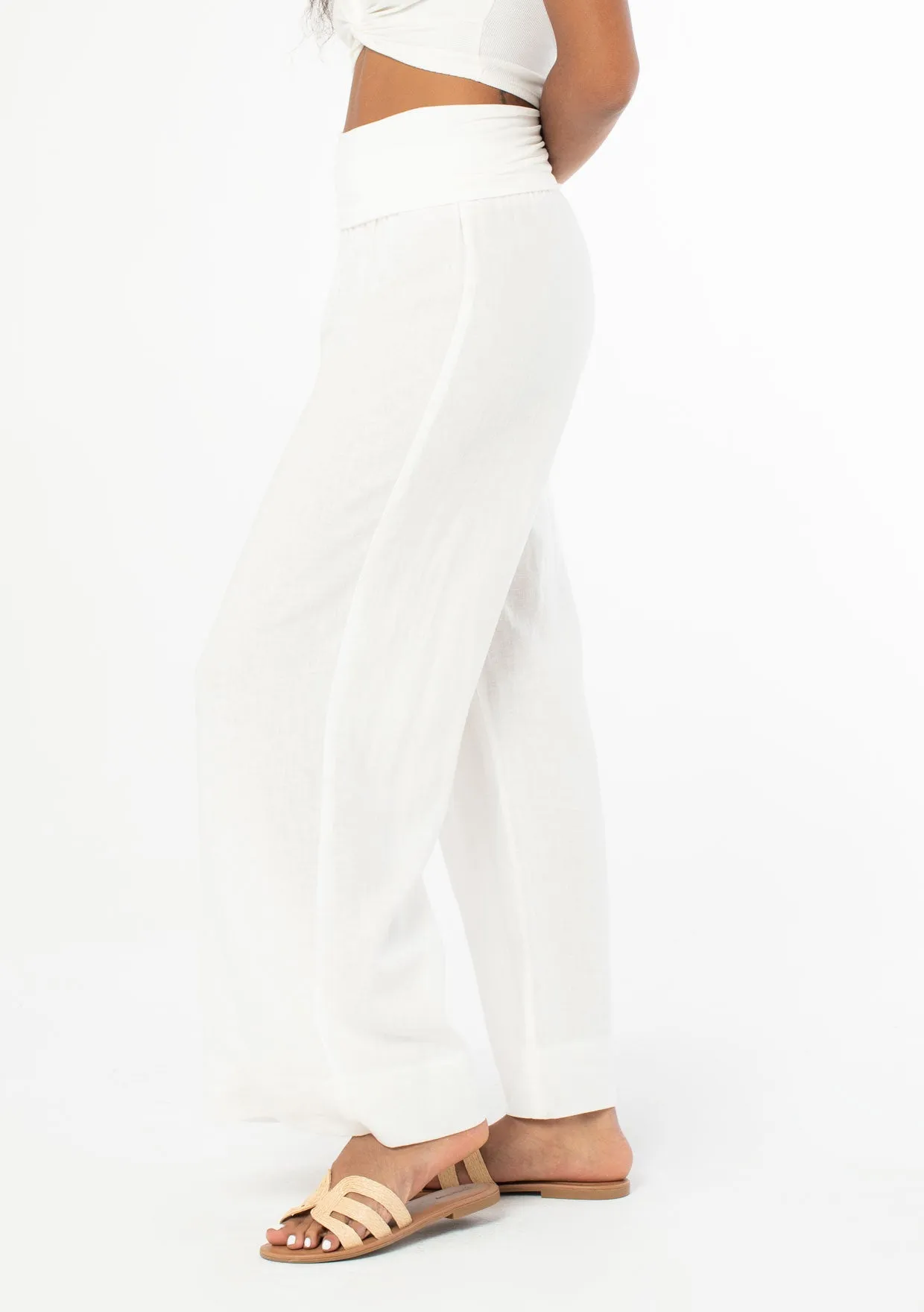 Ritual Linen Wide Leg Pant sold by lovestitch product image thumbnail 4