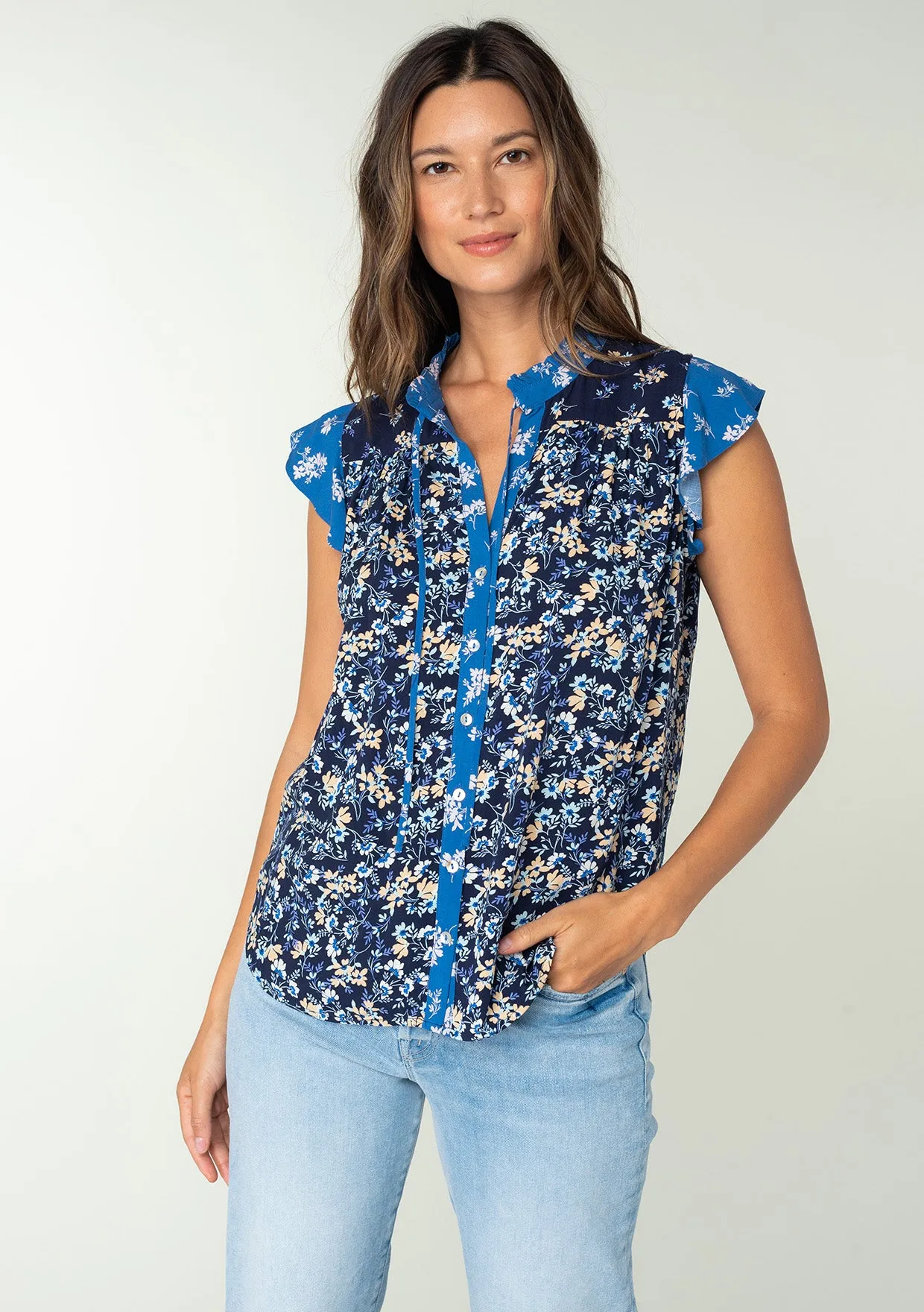 Talitha Flutter Sleeve Top sold by lovestitch