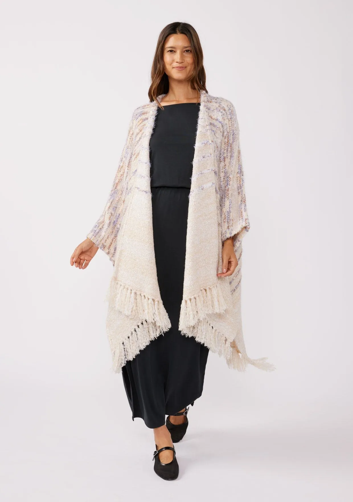 Betina Striped Poncho sold by lovestitch product image thumbnail 4