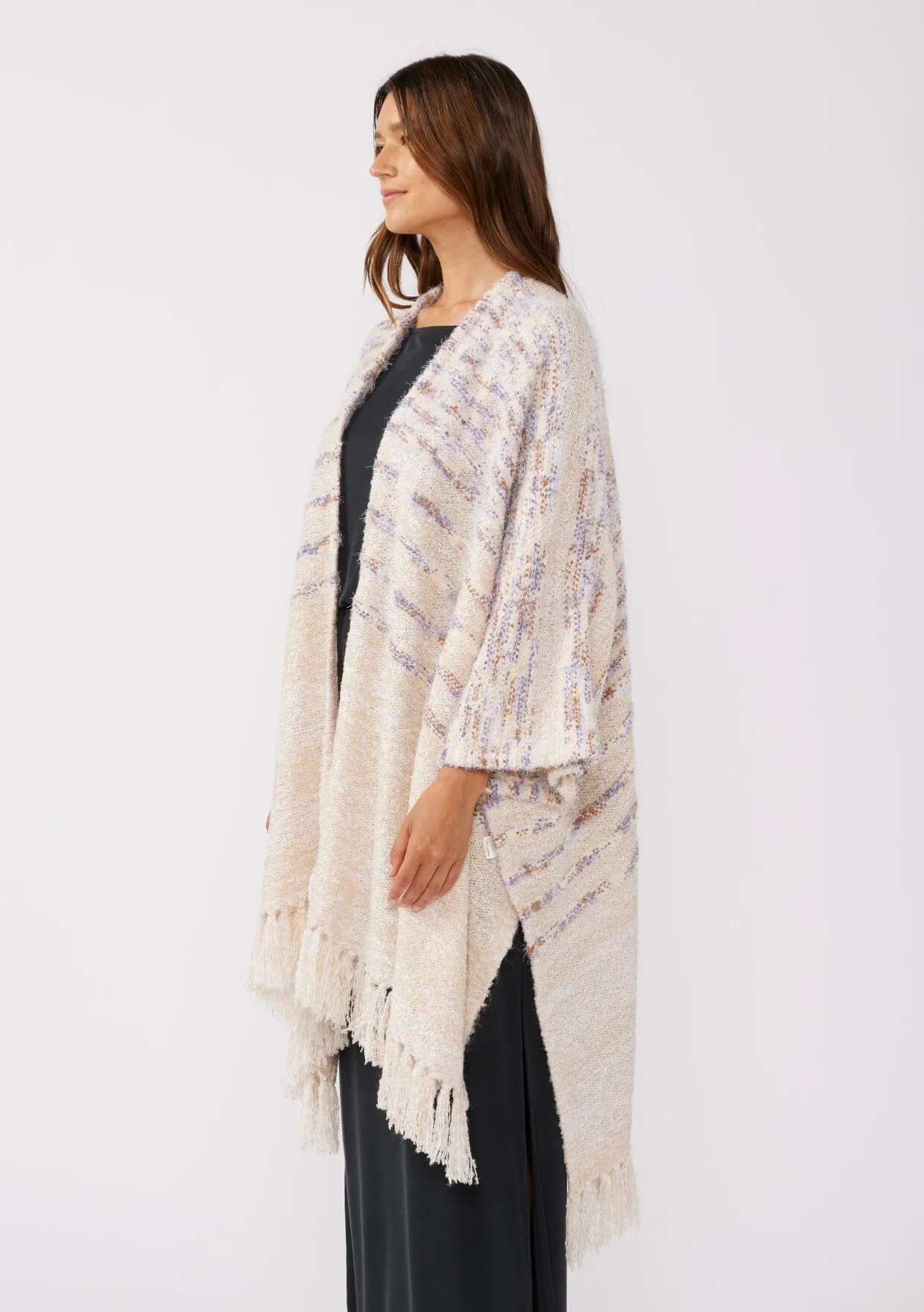 Betina Striped Poncho sold by lovestitch product image thumbnail 3