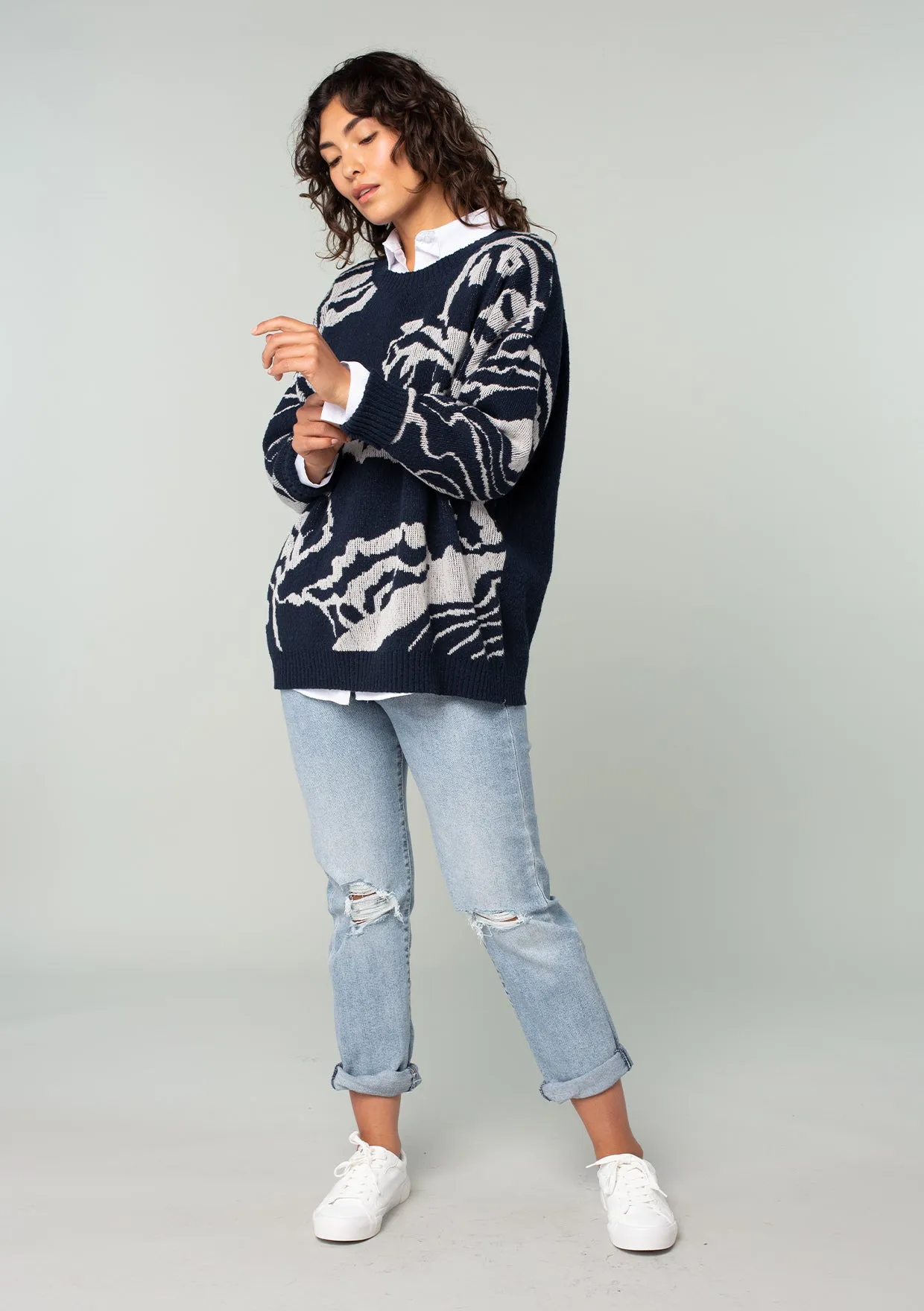 Bonne Floral Sweater sold by lovestitch product image thumbnail 5