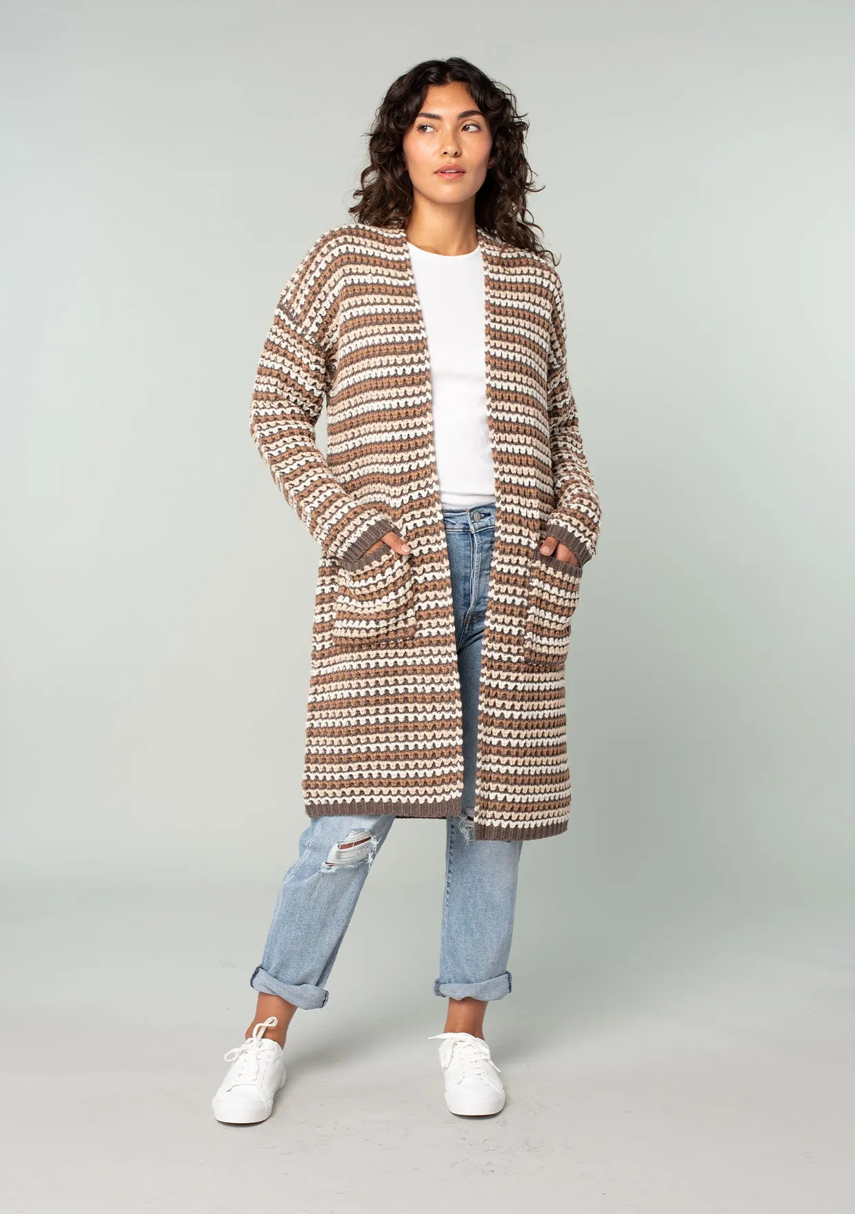 Sienna Striped Cardigan sold by lovestitch product image thumbnail 2