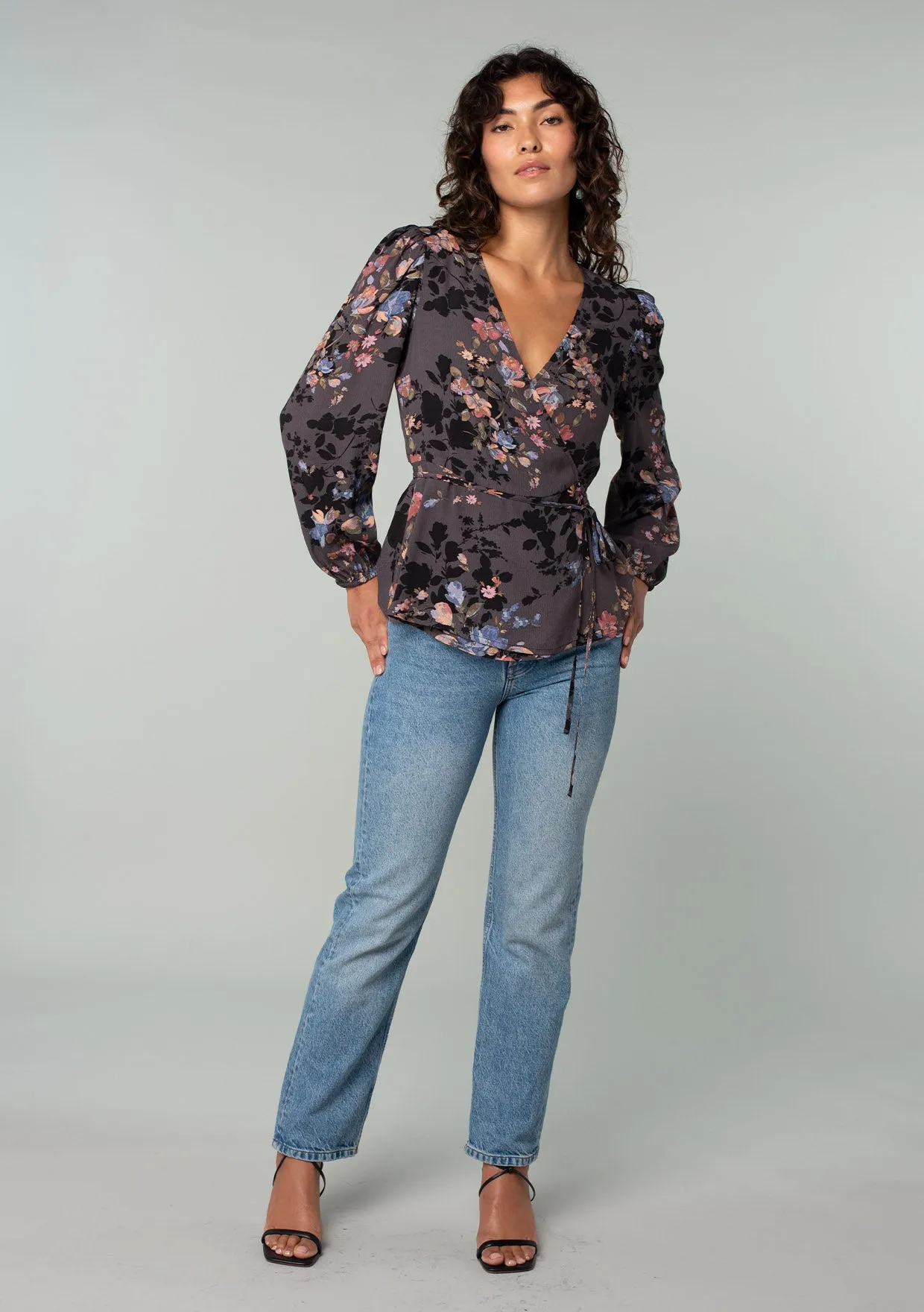 Dillon Floral Wrap Top sold by lovestitch product image thumbnail 5