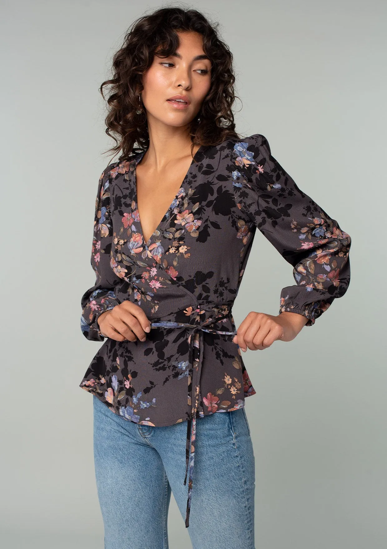 Dillon Floral Wrap Top sold by lovestitch product image thumbnail 4