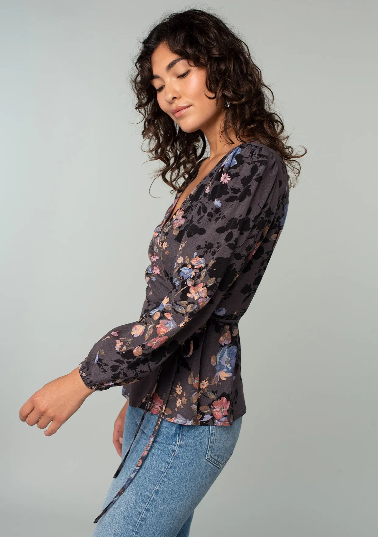 Dillon Floral Wrap Top sold by lovestitch product image thumbnail 3