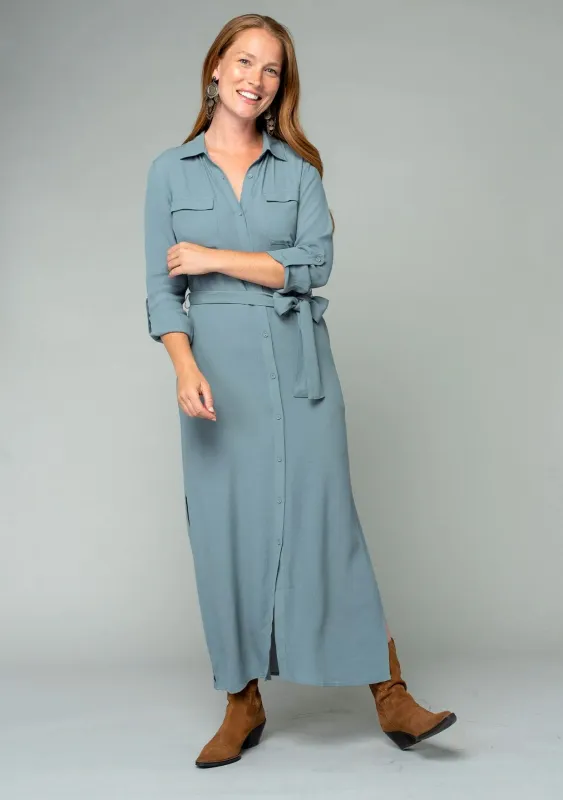 Sandrine Maxi Shirt Dress made by lovestitch