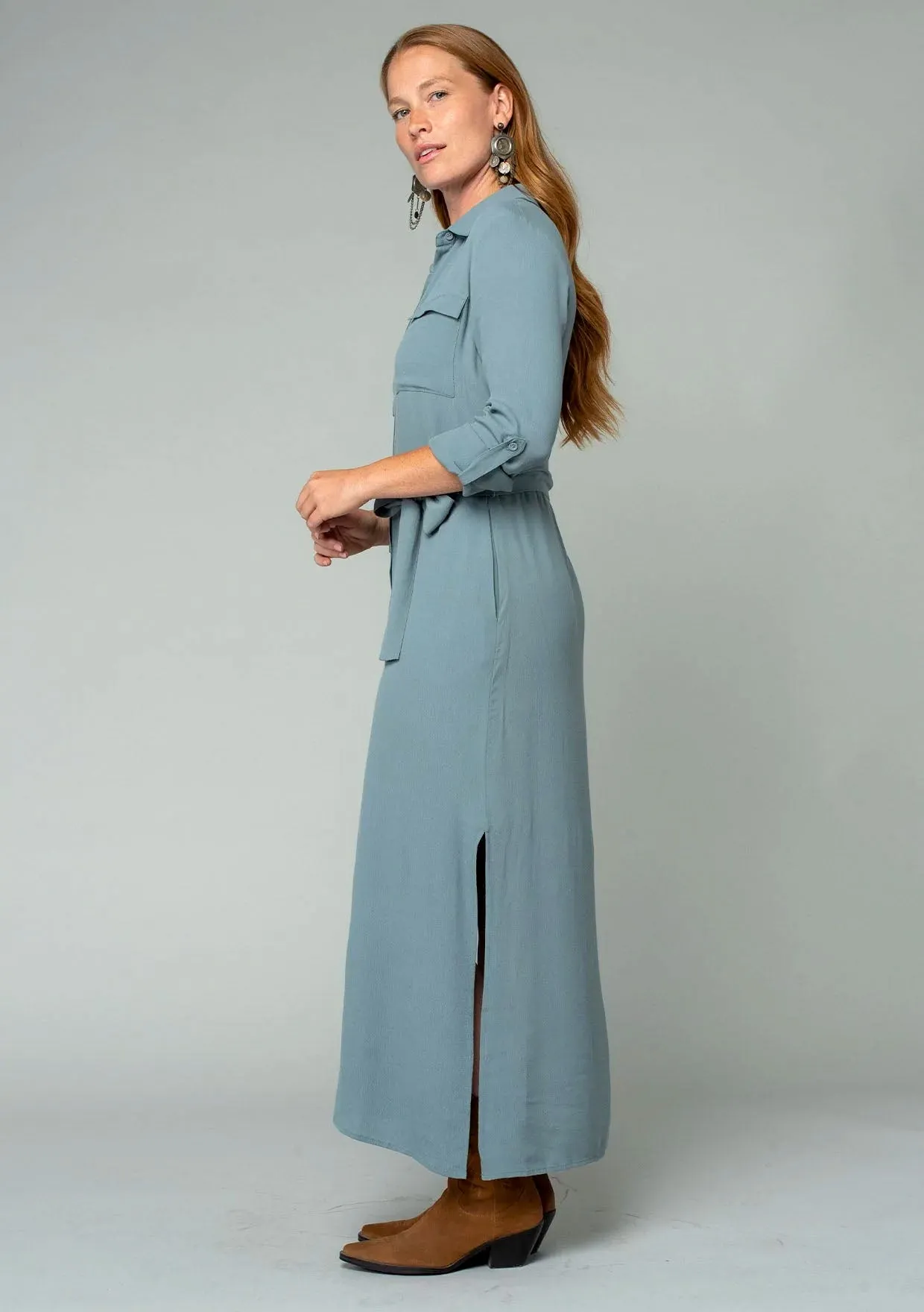 Sandrine Maxi Shirt Dress sold by lovestitch product image thumbnail 2