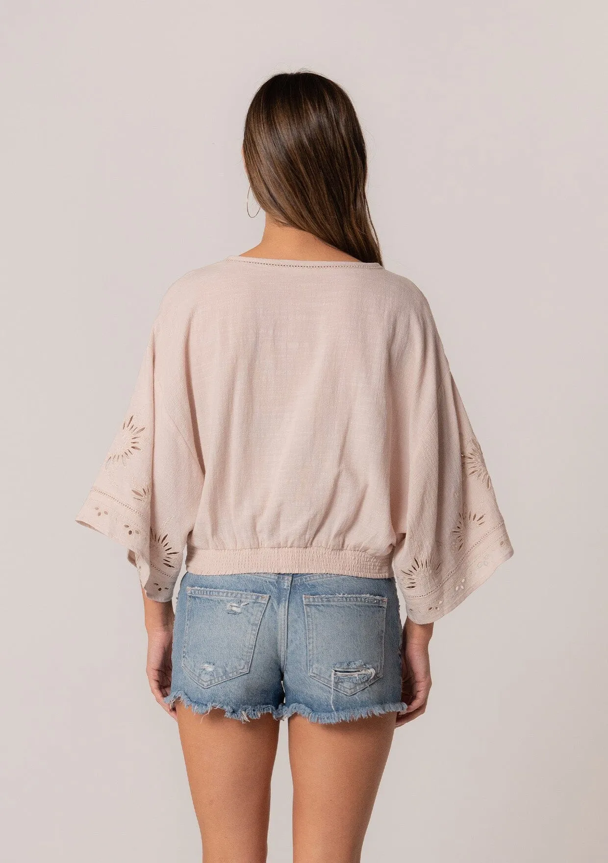 Elijah Eyelet Top sold by lovestitch product image thumbnail 2