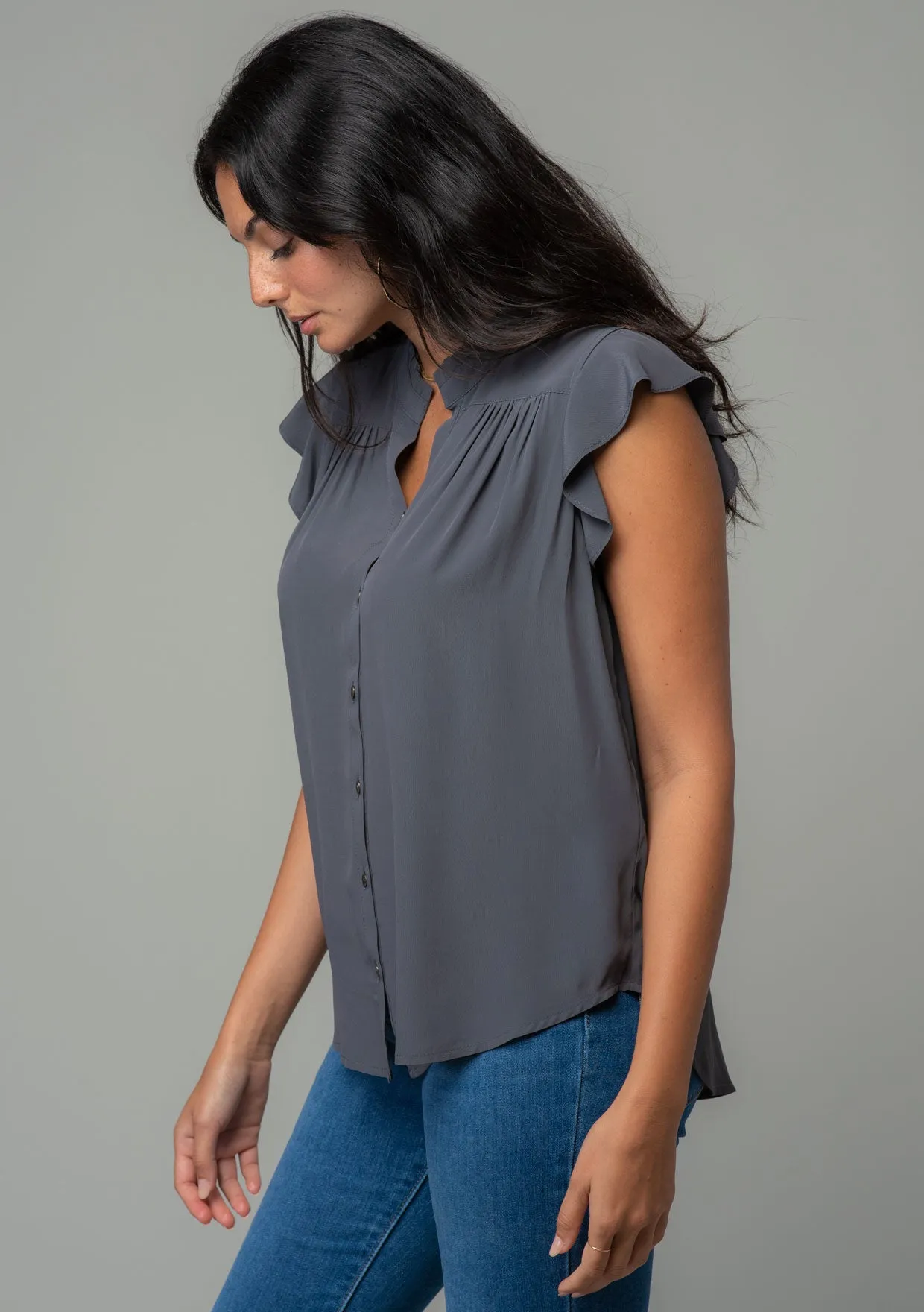 Boulevard Flutter Sleeve Top sold by lovestitch product image thumbnail 3