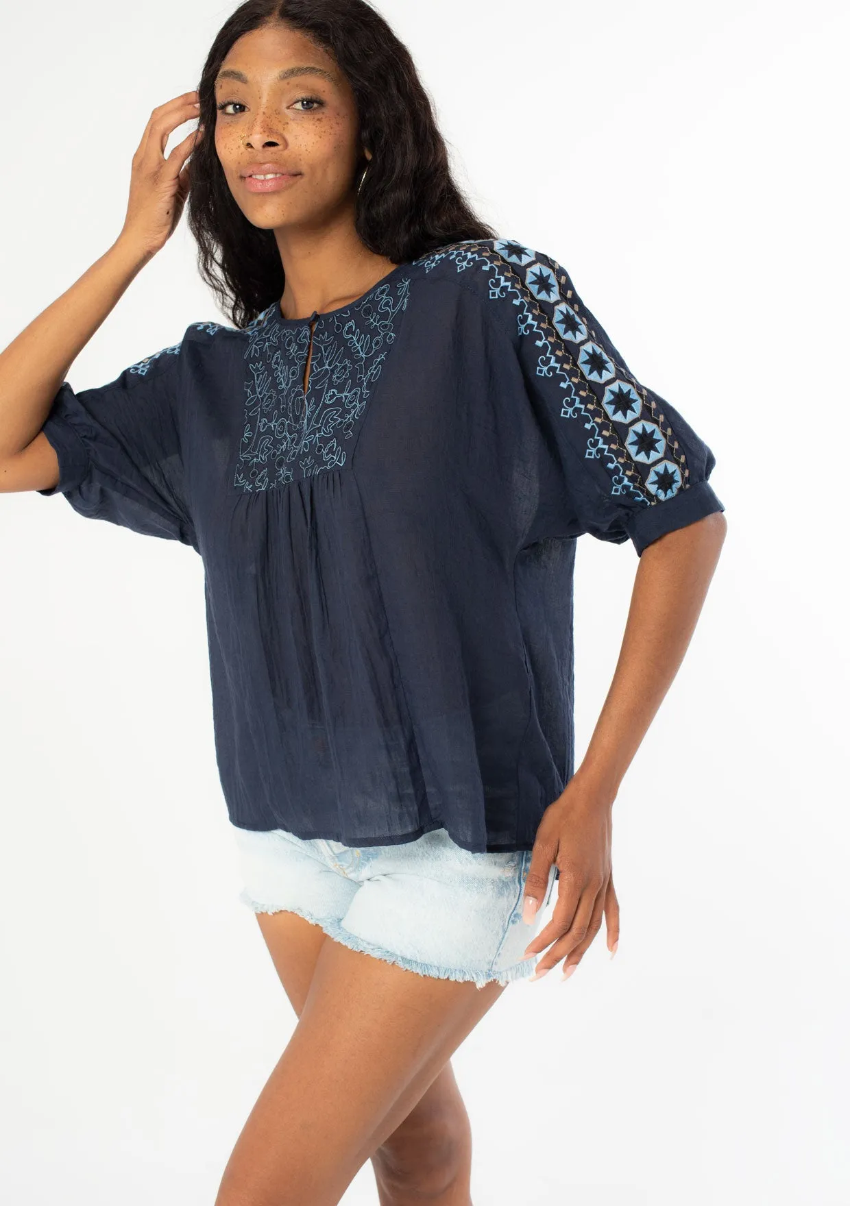 Whitley Embroidered Top sold by lovestitch product image thumbnail 2