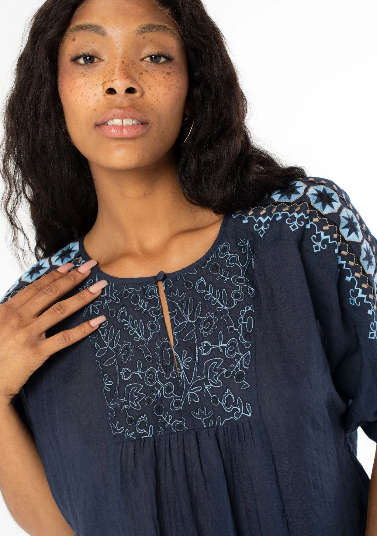 Whitley Embroidered Top sold by lovestitch