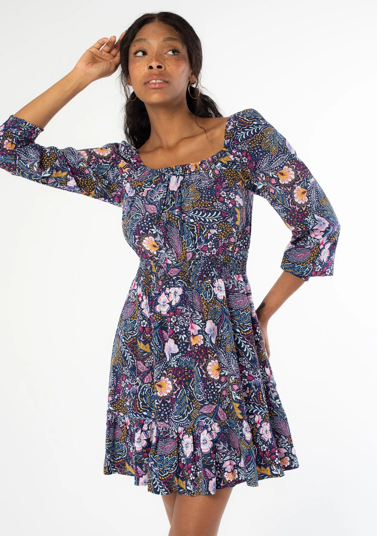 Just Vibes Floral Mini Dress sold by lovestitch product image thumbnail 2