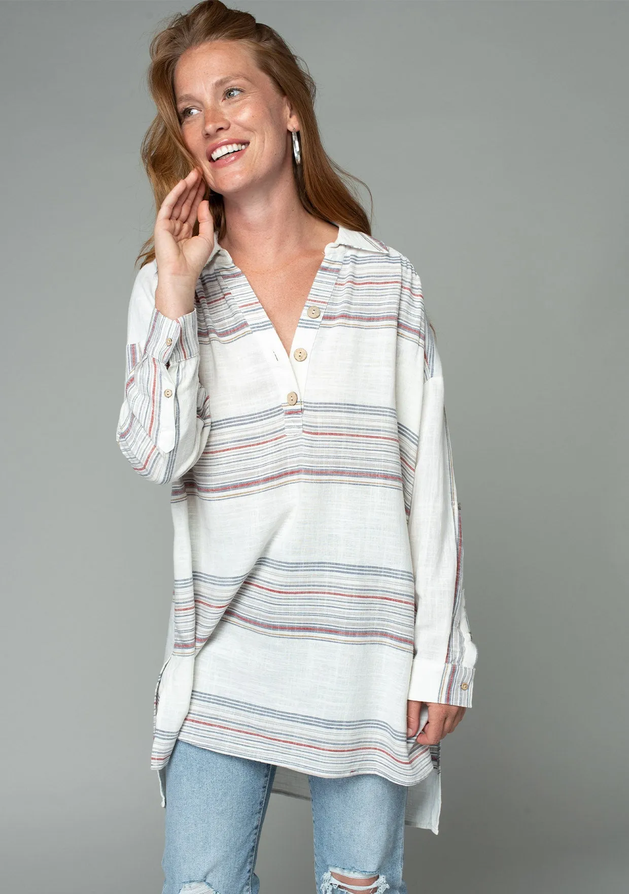 Take It Easy Henley Tunic sold by lovestitch product image thumbnail 4