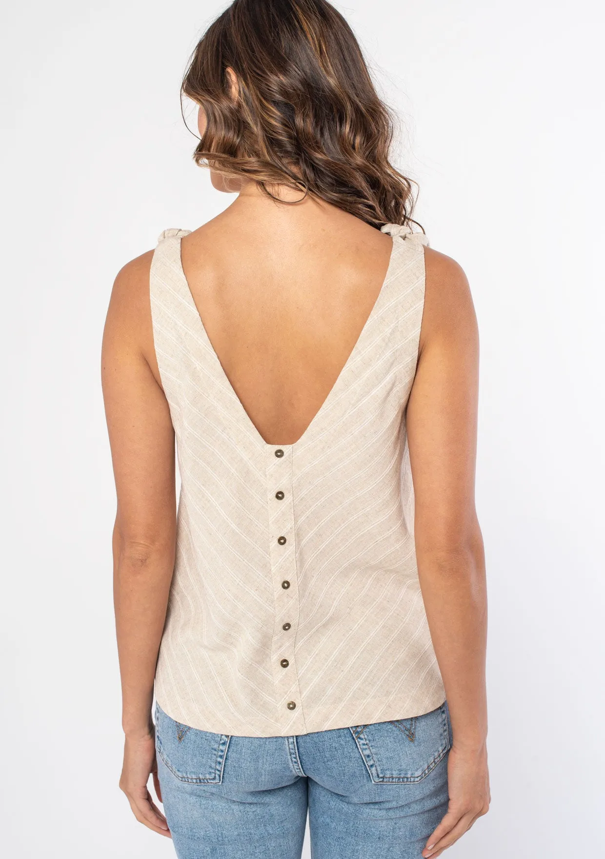 Terra Tie Shoulder Tank Top sold by lovestitch product image thumbnail 3