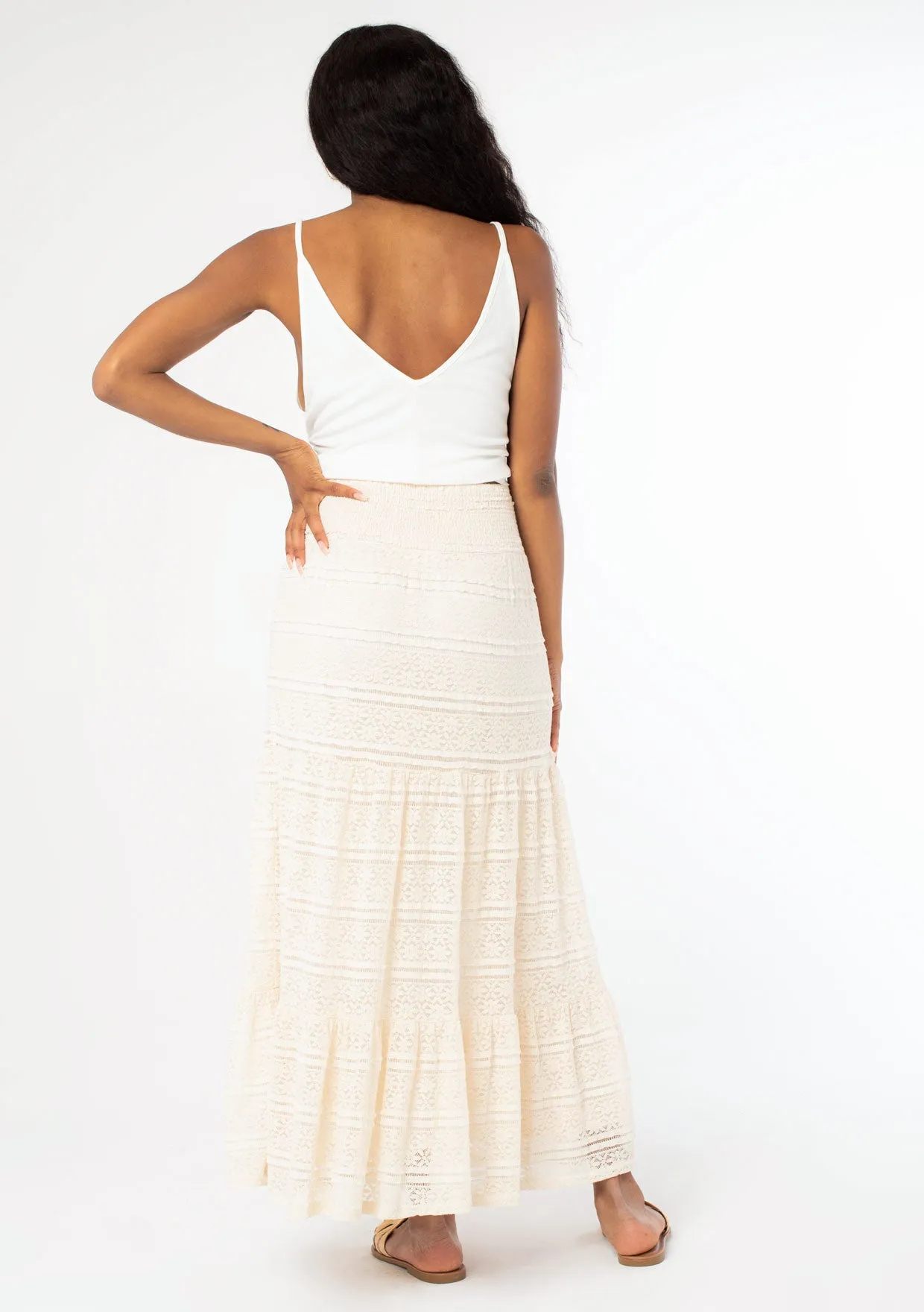 Wishful Lace Maxi Skirt sold by lovestitch product image thumbnail 3