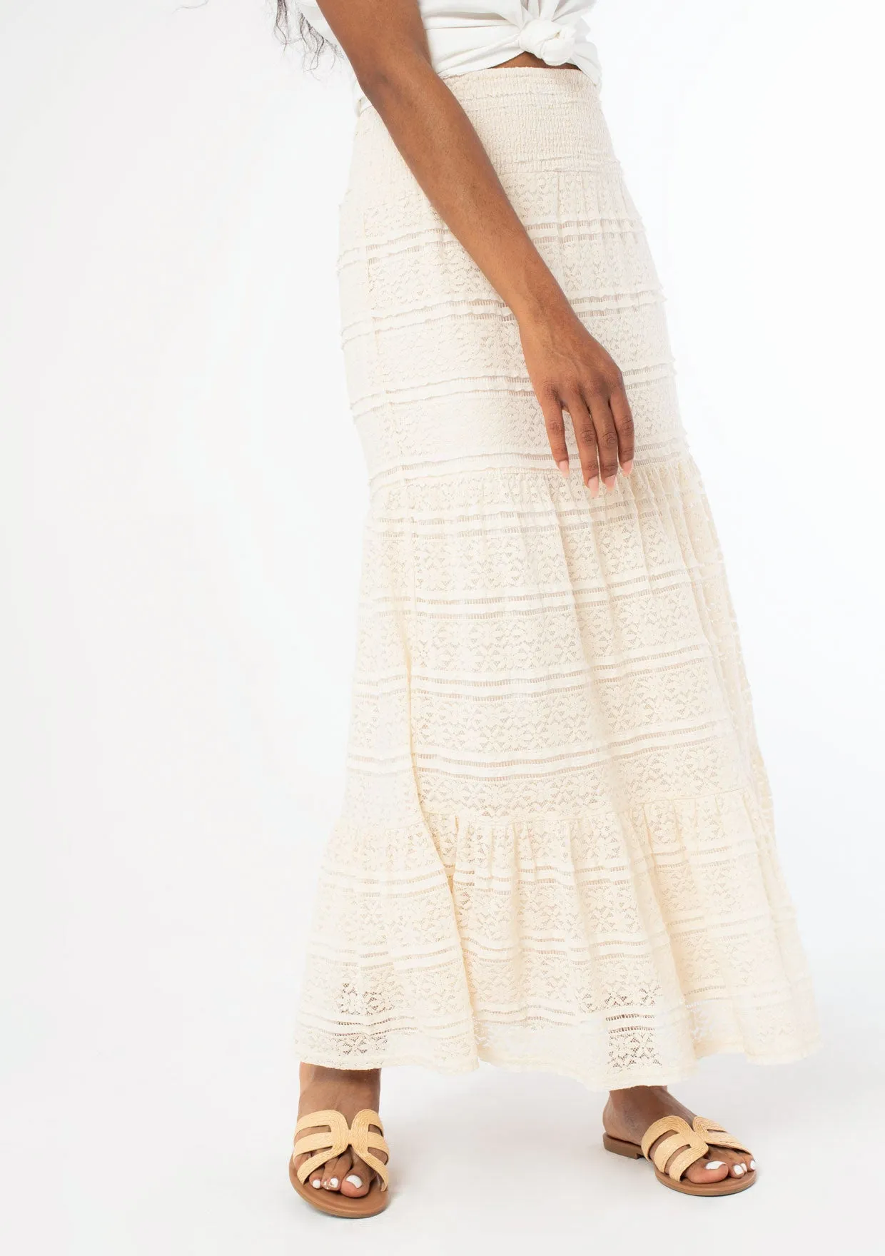 Wishful Lace Maxi Skirt sold by lovestitch product image thumbnail 5