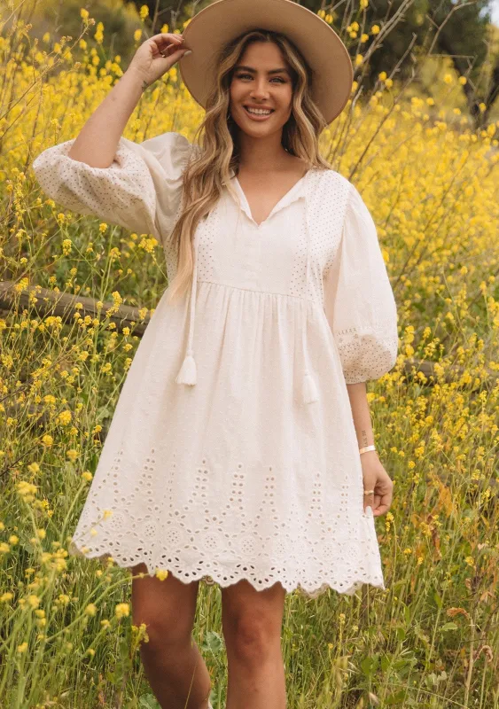 Summer Lovin Embroidered Mini Dress sold by lovestitch