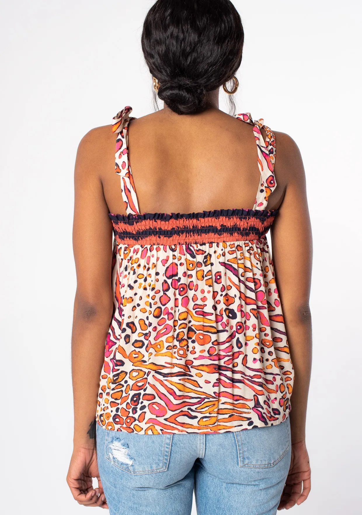 Easy Breezy Tie Shoulder Tank Top sold by lovestitch product image thumbnail 3